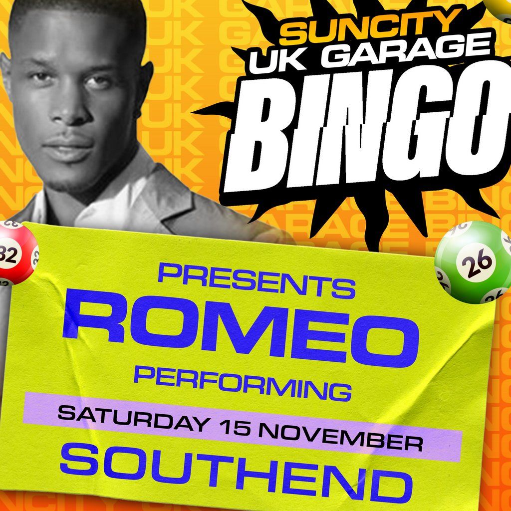 UK GARAGE BINGO with ROMEO SO SOLID CREW, 15 November | Event in Southend-on-Sea | AllEvents