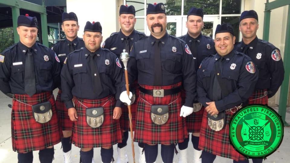 New Braunfels Firefighters Pipes Drums Band Krause s Cafe New New Braunfels Firefighters Pipes Drums Band Krause s Cafe New