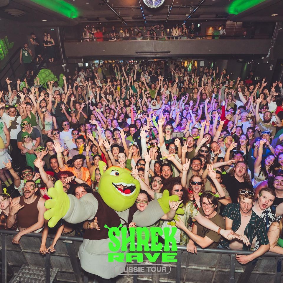SHREK RAVE THE 3RD - OUTDOOR CARPARK - THE WAIT IS OGRE - BRISBANE, The ...