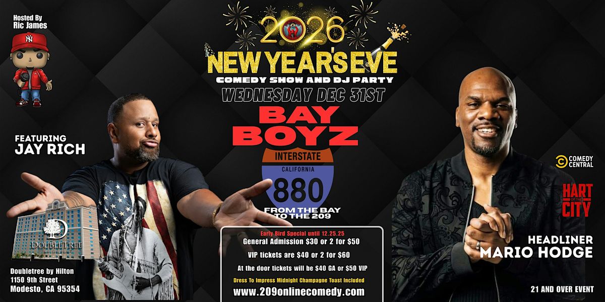 Bay Boyz NYE 2026, 31 December | Event in Modesto | AllEvents