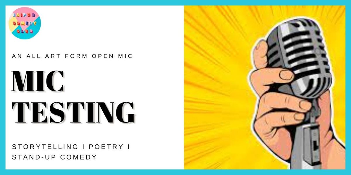 All Art Mic, 18 May | Event in Jaipur | AllEvents