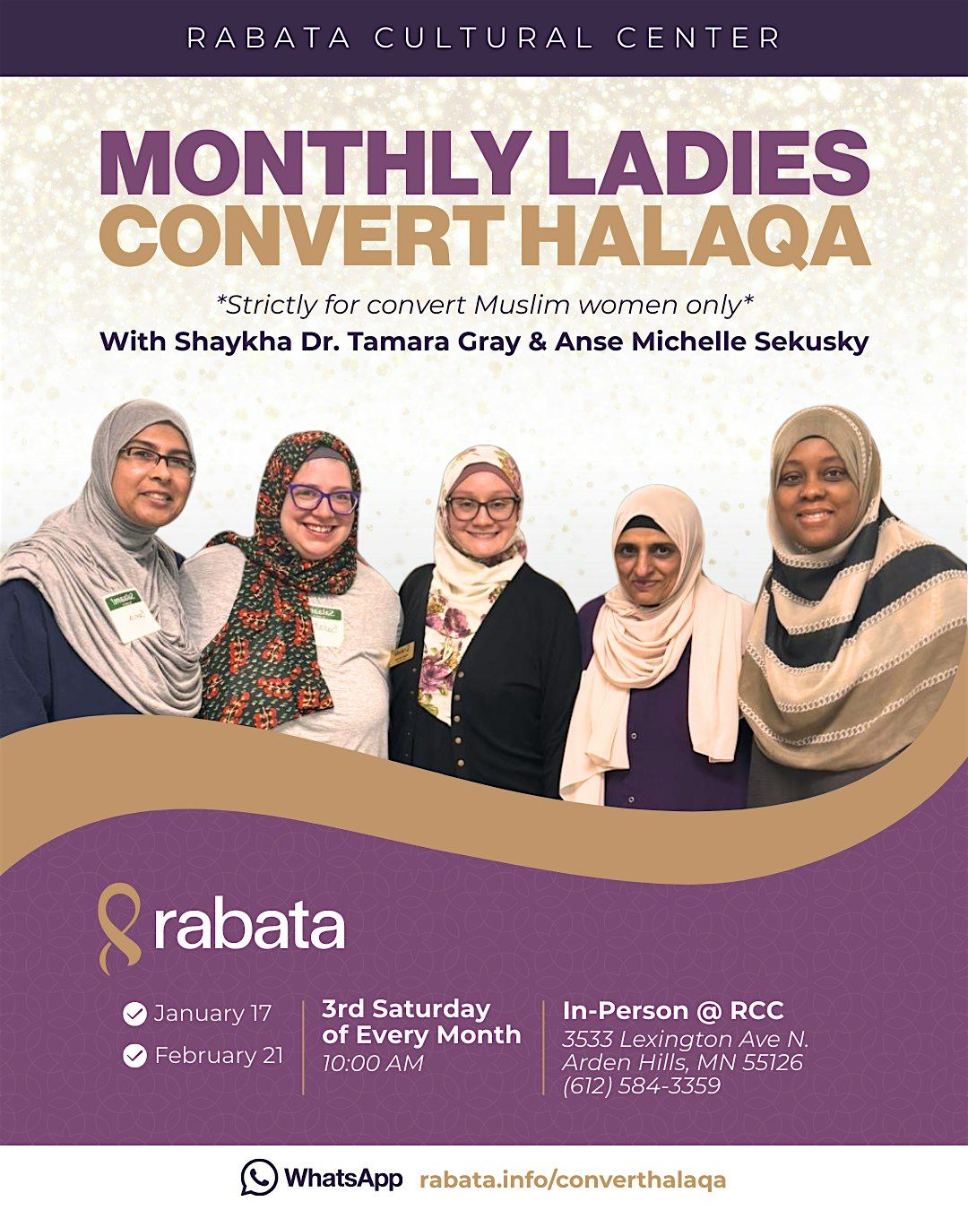 Monthly Ladies Convert Halaqah, Rabata Cultural Center & Bookshop ...