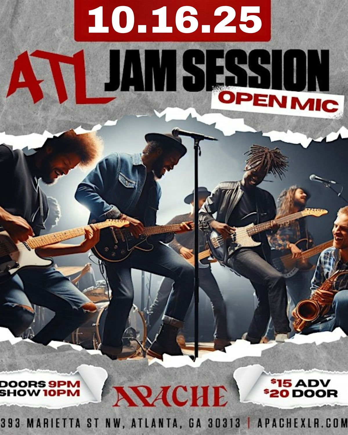 ATL JAM SESSION: Live Band Open Mic, 23 December | Event in Atlanta | AllEvents