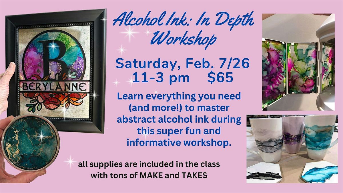 Alcohol Ink: The Basics & Beyond, 7 February | Event in Airdrie | AllEvents