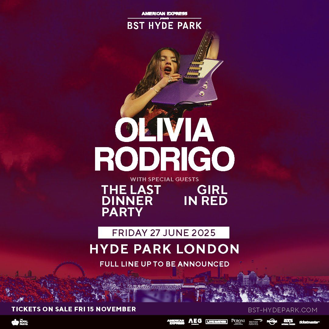 British Summer Time with Olivia Rodrigo at Hyde Park, Hyde Park, London
