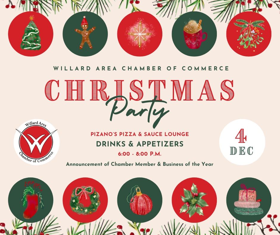 Willard Area Chamber of Commerce Christmas Party, Sauce Lounge, Willard