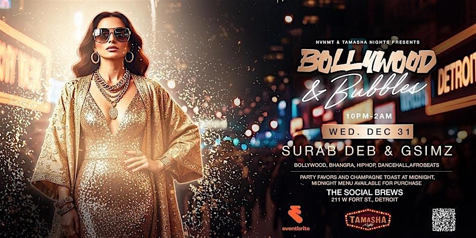 Blue Glove Presents: #1 OFFICIAL DETROIT BOLLYWOOD NYE 2026 | SOCIAL BREWS, 31 December | Event in Detroit