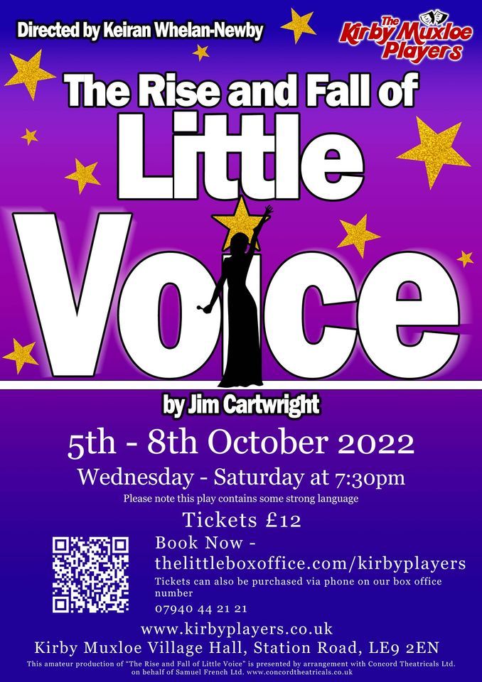 The Rise and Fall of Little Voice, Kirby Muxloe Village Hall, Newtown