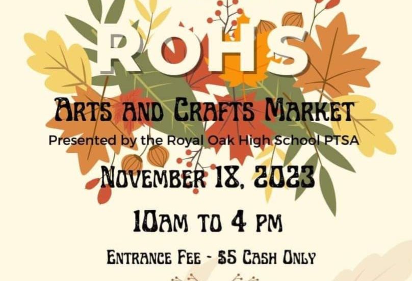 ROHS Arts and Crafts Market, Royal Oak High School, 18 November 2023