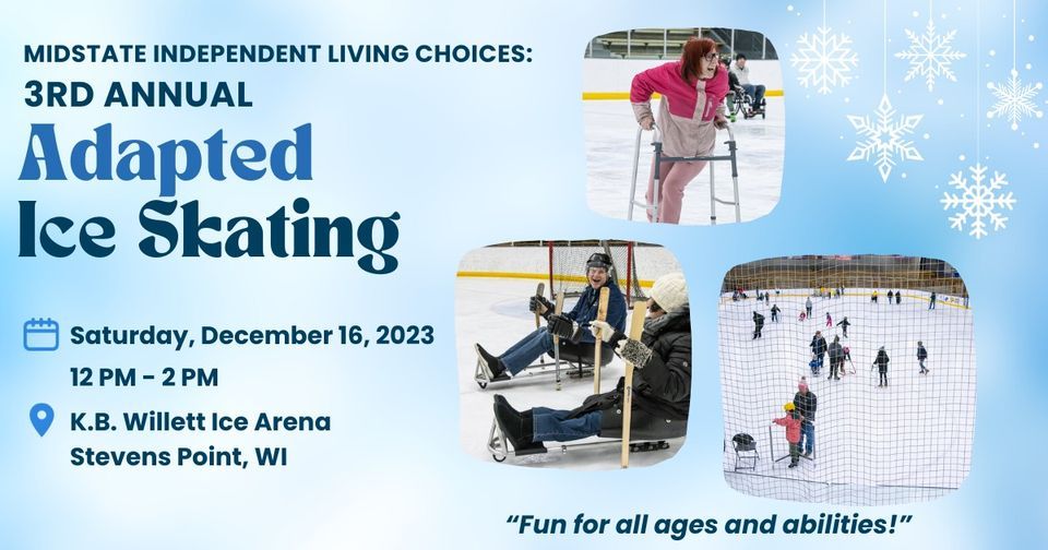 3rd Annual Adapted Ice Skating Event, K.B. Willett Ice Arena, Rudolph