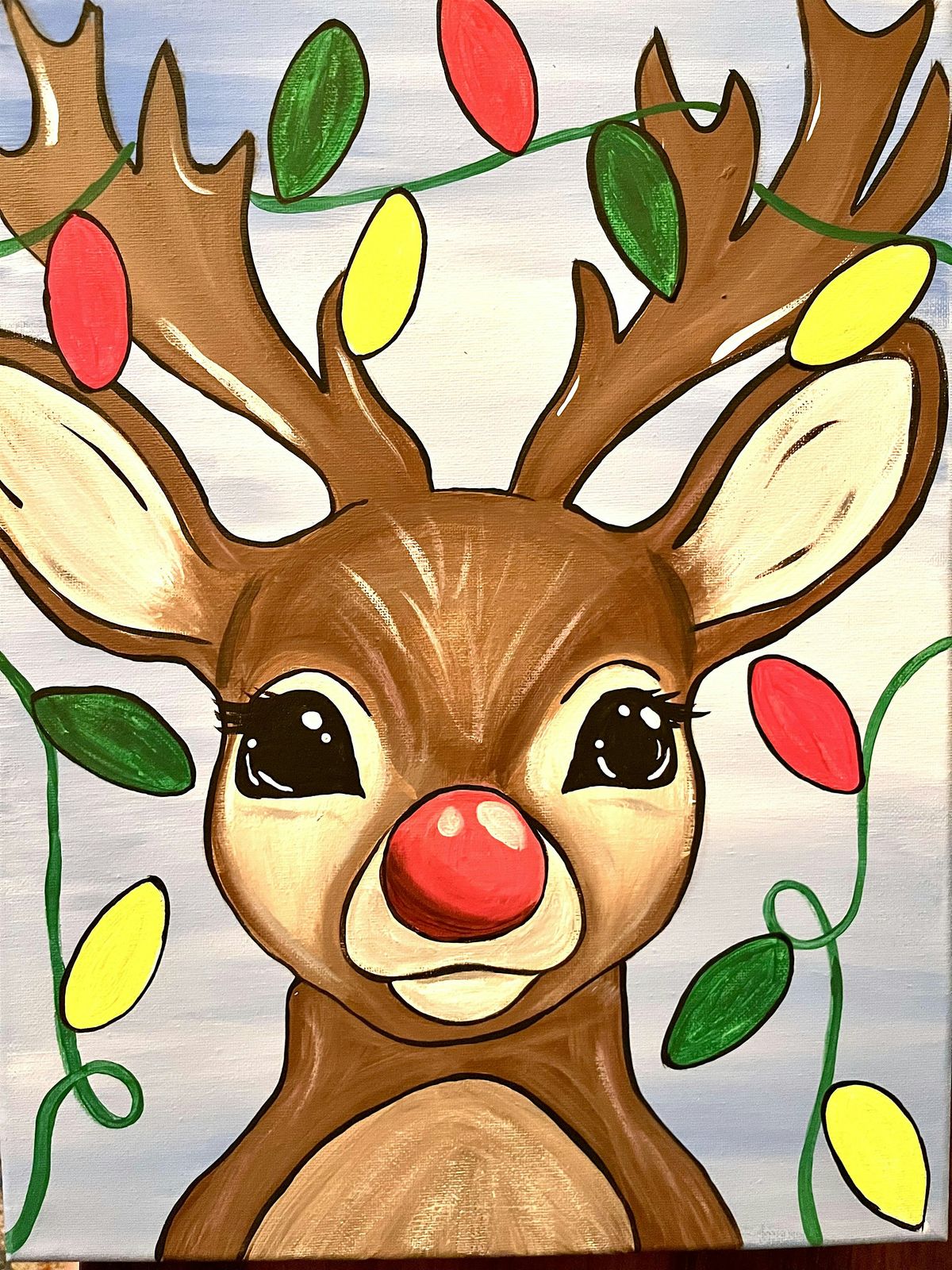 Let's Paint! Reindeer Lights, 14 December | Event in Hampton | AllEvents