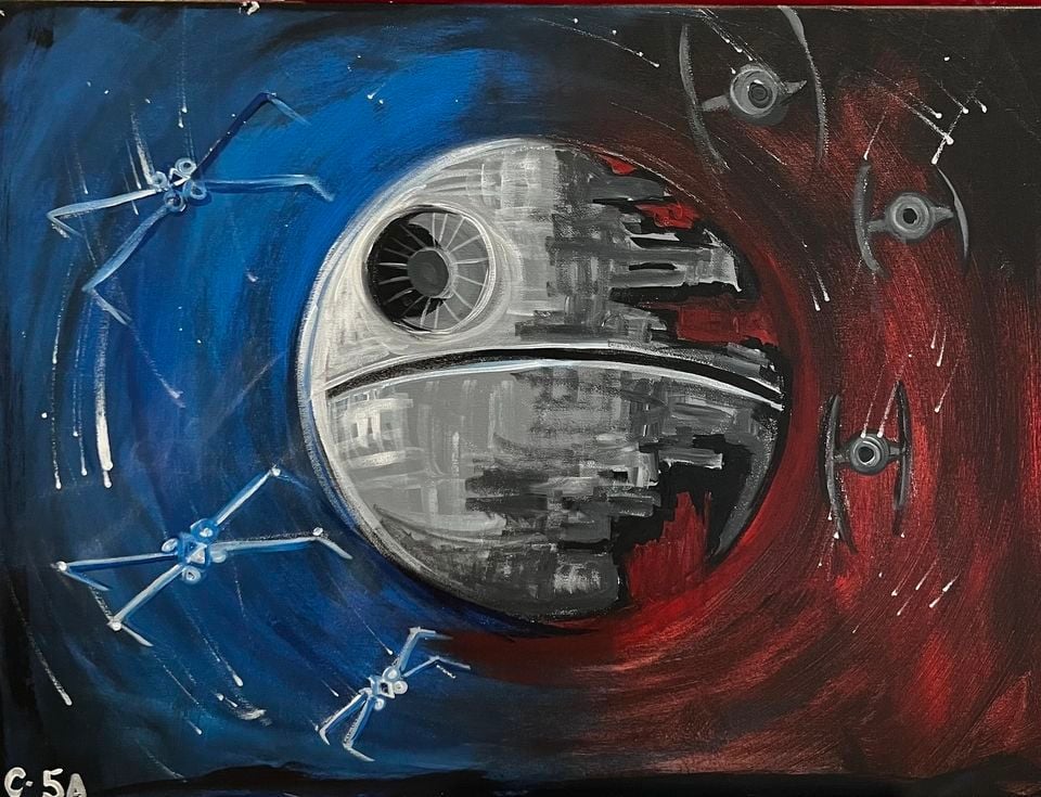 Death Star Date NightNew Painting! Solo Painting too!, Calliope Street