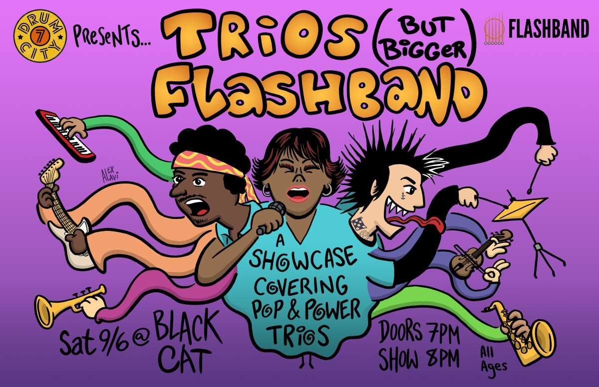 Trios (But Bigger) Flashband Showcase, 5 September | Event in Washington | AllEvents