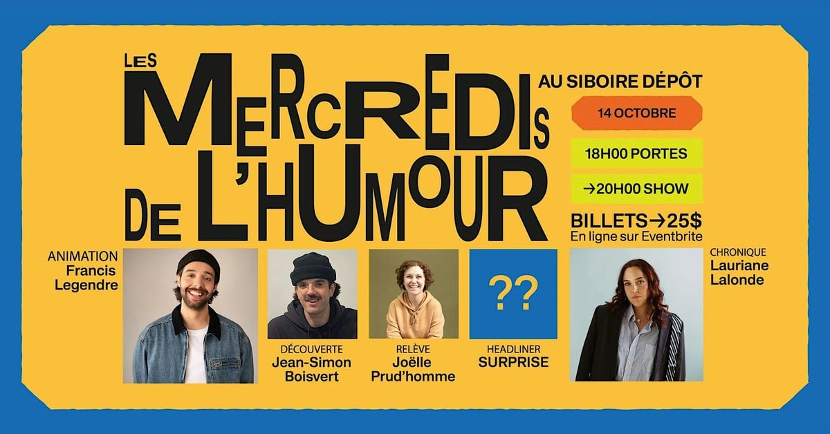 Les Mercredis de l'humour au Siboire