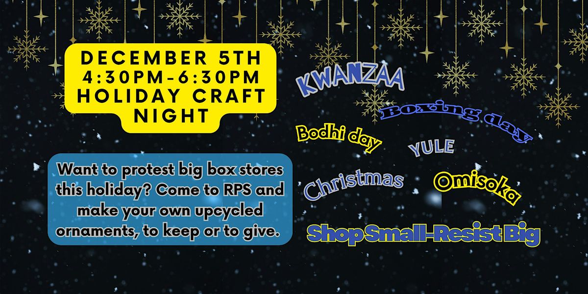 Recycled Ornament Make & Take!, 5 December | Event in Grand Rapids | AllEvents