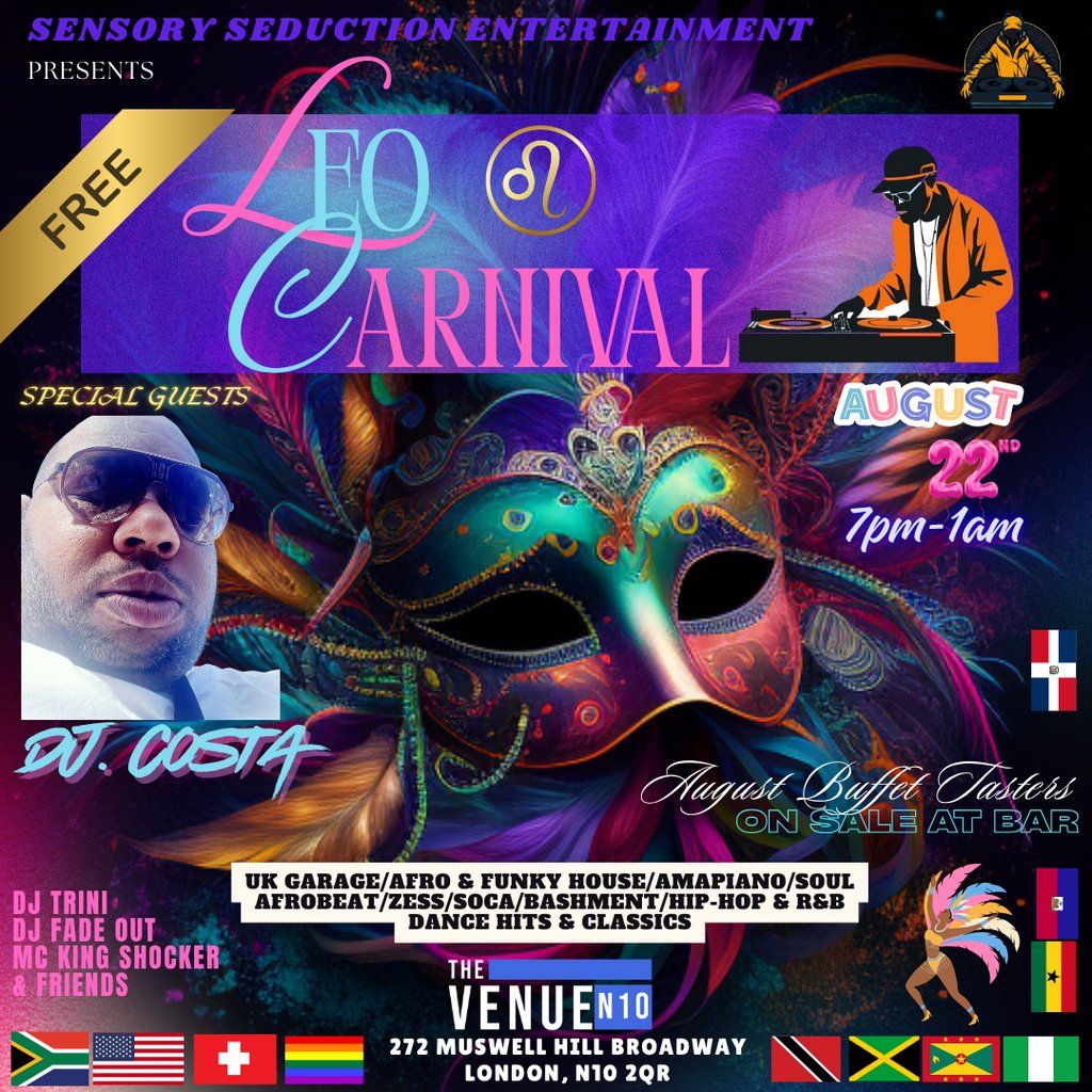 The Leo Carnival Affair, 22 August | Event in Enfield | AllEvents