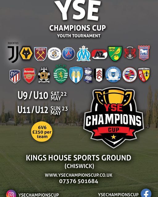 Yse Champions Cup 21 King S House Sports Ground Merton May 22 To May 23 Allevents In