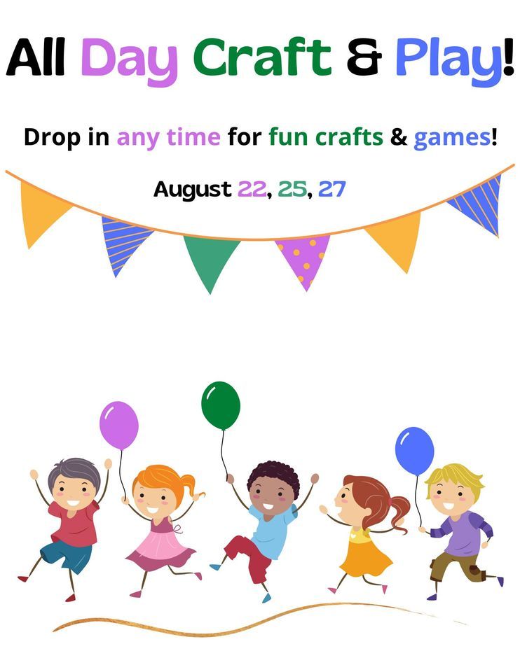 All Day Craft & Play (All Ages), Pequannock Township Public Library