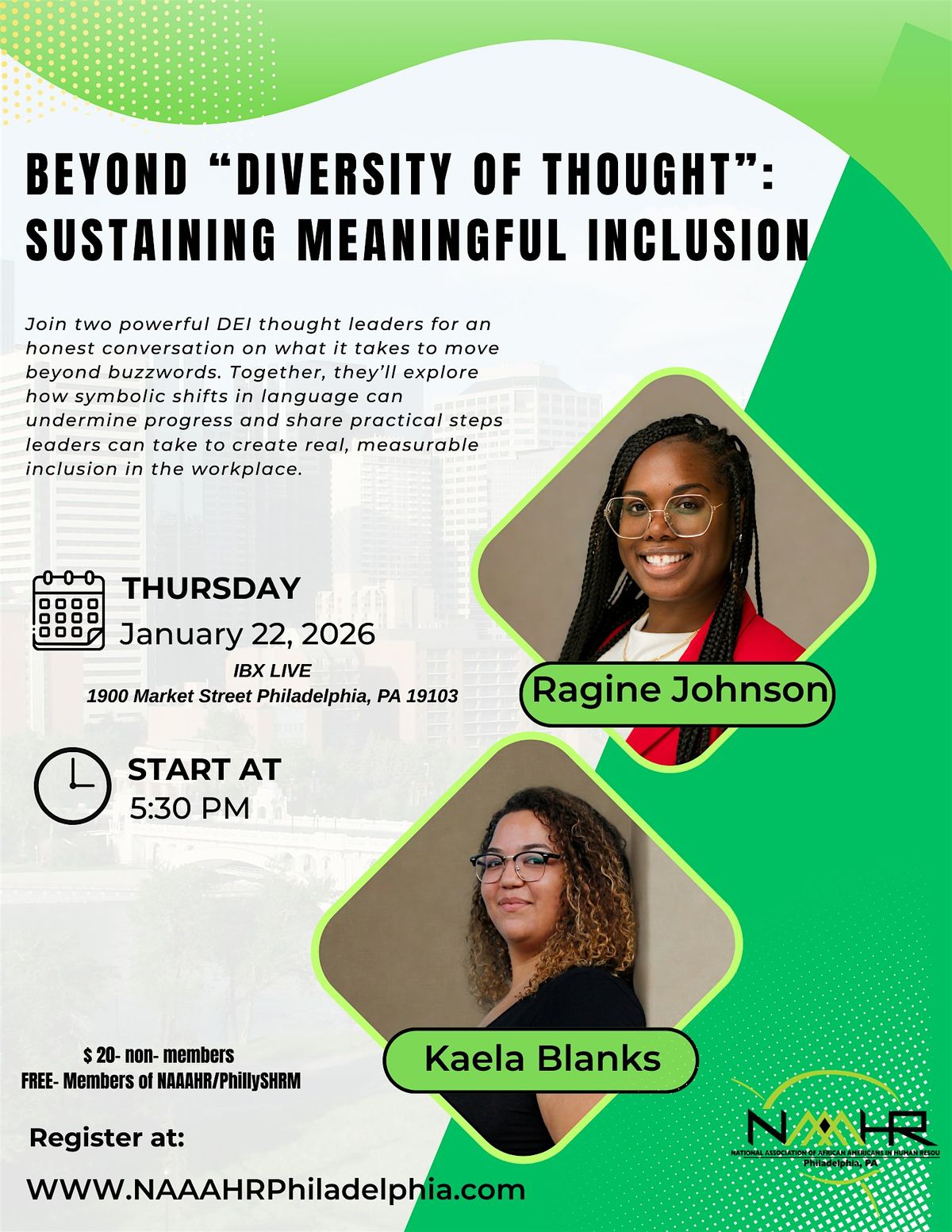 Beyond “Diversity of Thought”: Sustaining Meaningful Inclusion, 22 January | Event in Philadelphia | AllEvents