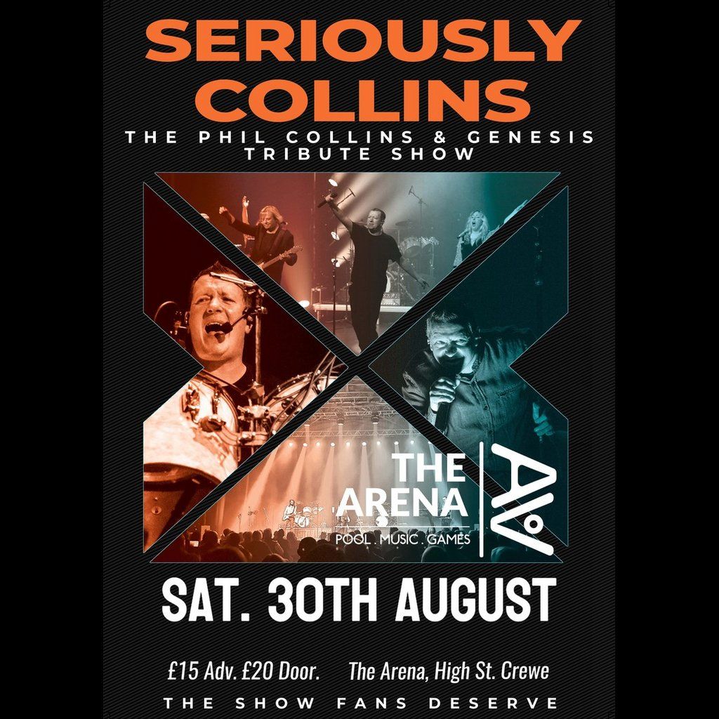 Seriously Collins,  A Tribute to Phil Collins  & Genesis, 30 August | Event in Crewe | AllEvents