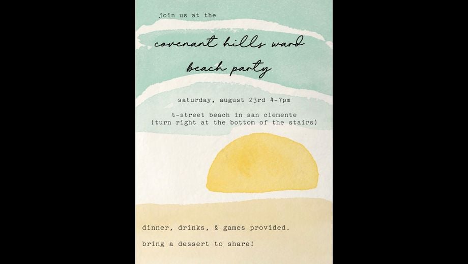 Covenant Hills  and Ranch Mission Viejo Summer Beach Party, 23 August | Event in San Clemente | AllEvents
