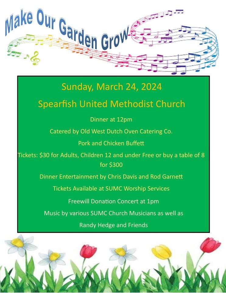 Make our garden grow catered dinner and concert 845 n 5th st
