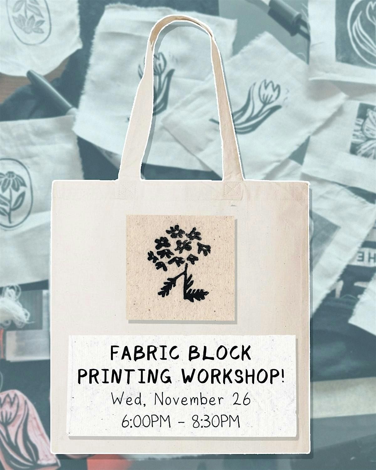 Fabric Block Printing Workshop, 26 November | Event in Port Moody | AllEvents