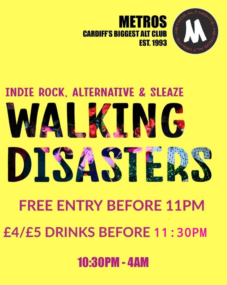 Walking Disasters - Friday 17th October, 17 October | Event in Cardiff | AllEvents