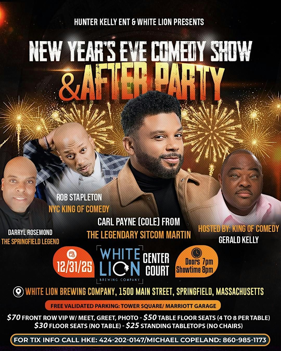 New Year's Eve Comedy & After Party featuring Carl Payne (Cole) from Martin, 31 December | Event in Springfield