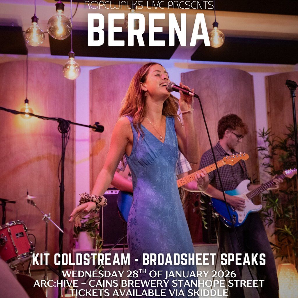 Berena With Special Guests, 28 January | Event in Liverpool | AllEvents