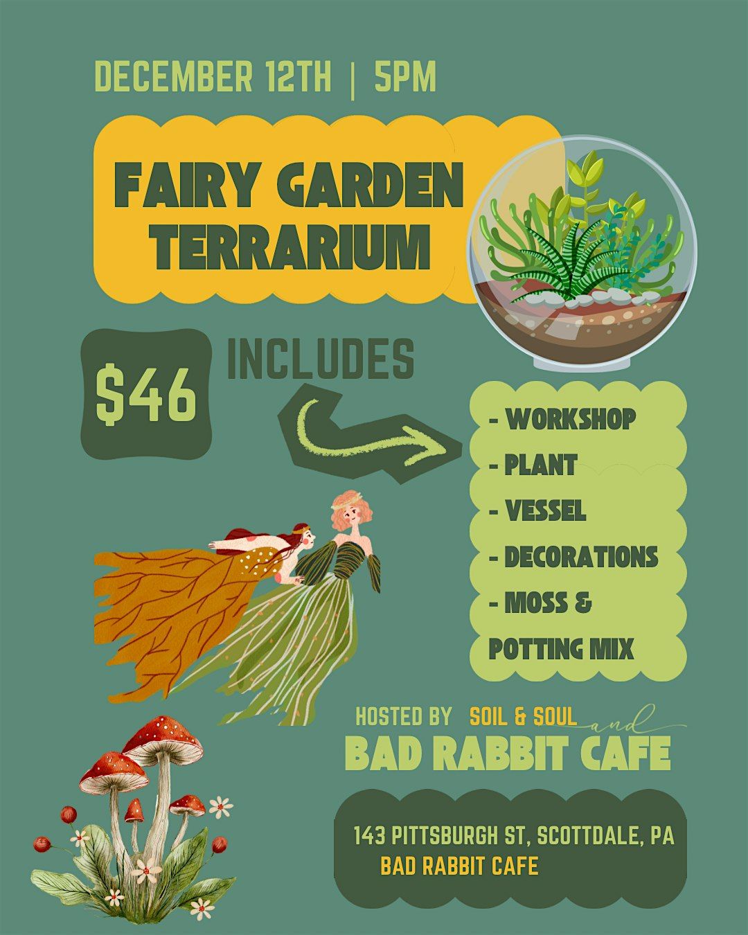Fairy Garden Terrarium, 12 December | Event in Scottdale | AllEvents