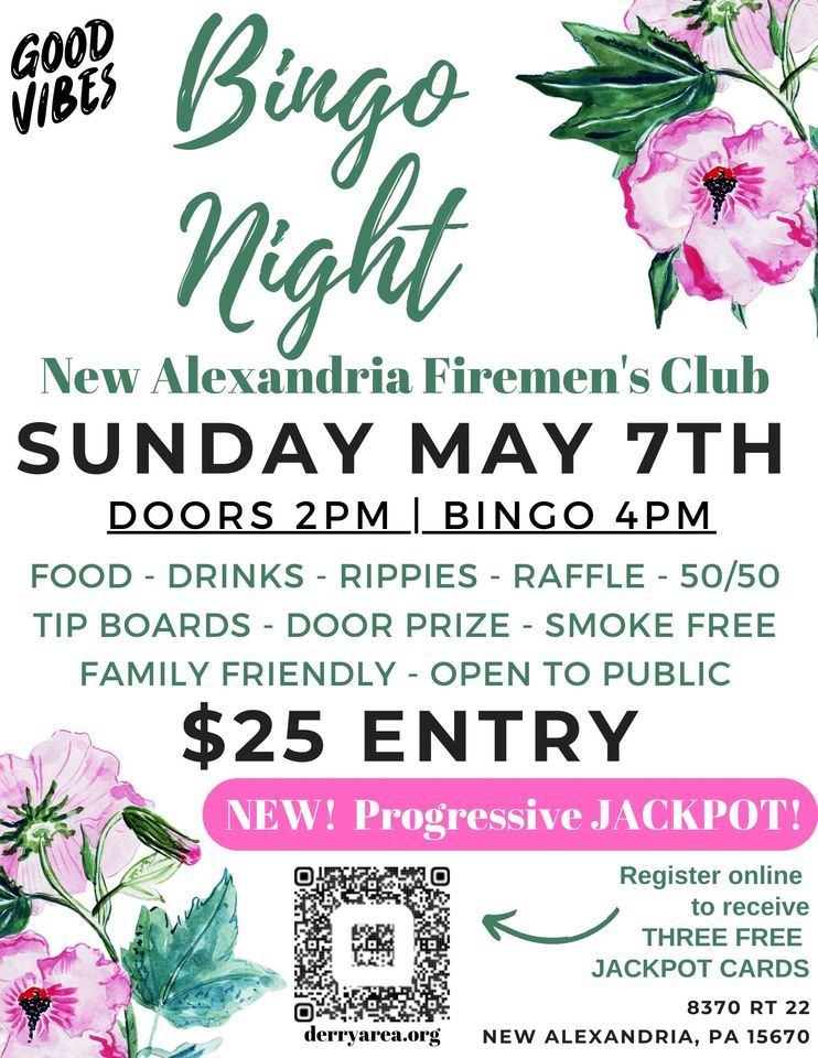 Bingo Night in New Alexandria, New Alexandria Firemens Club, 7 May 2023