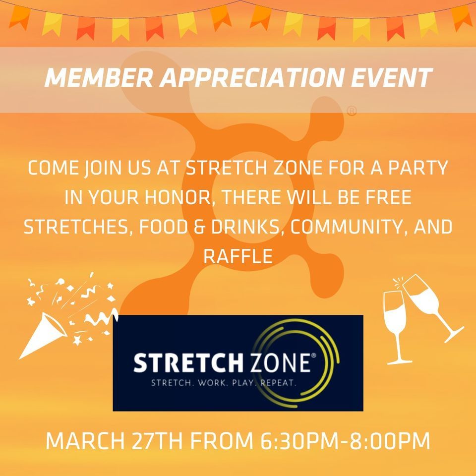 Member Appreciation Night!, Stretch Zone St Lucie, Port Saint Lucie, 27