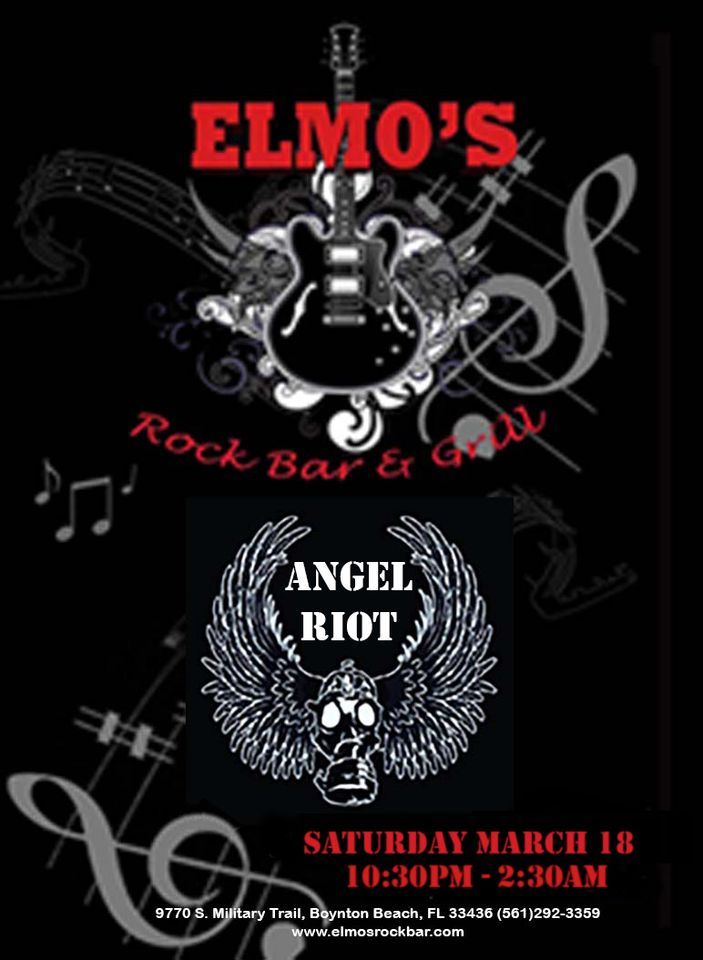Angel Riot returns to ROCK Elmos Bar, Elmo's Rock Bar & Grill, Boynton ...