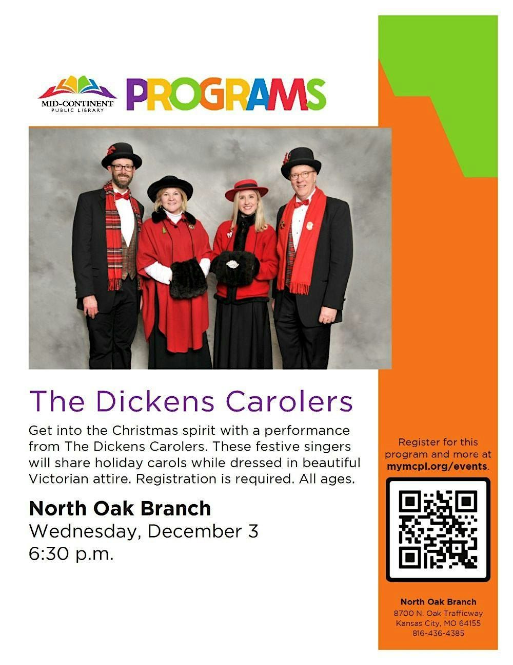 The Dickens Carolers, 3 December | Event in Kansas City | AllEvents