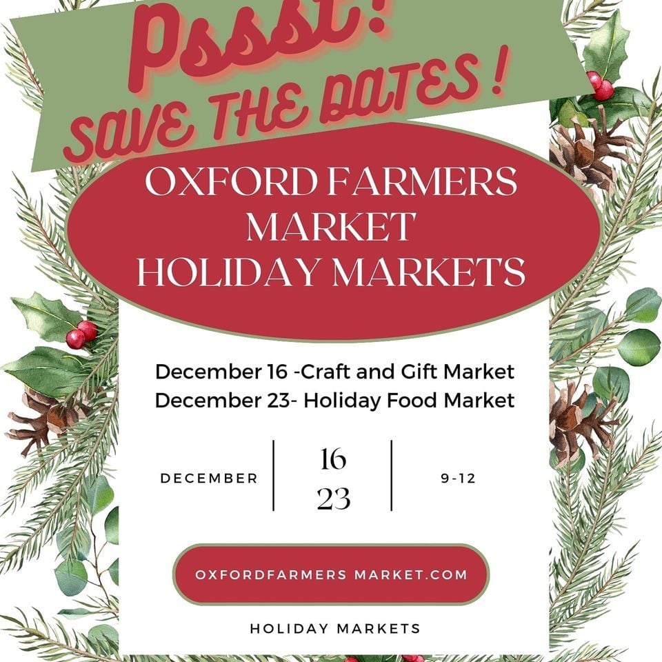 Oxford Farmers Market Holiday Markets, Oxford Farmers Market Uptown