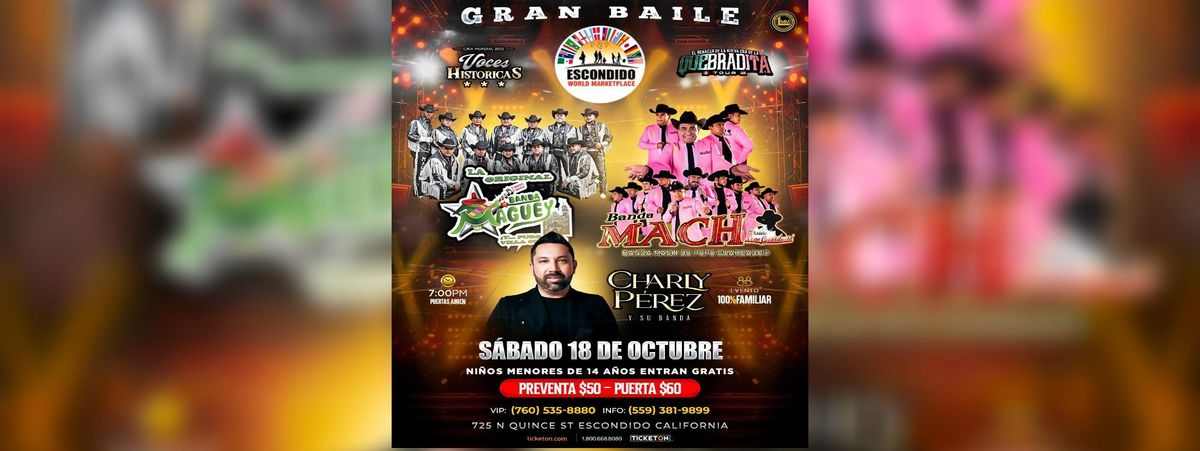 LA ORIGINAL BANDA MAGUEY, BANDA MACH & MAS, 18 October | Event in Escondido | AllEvents