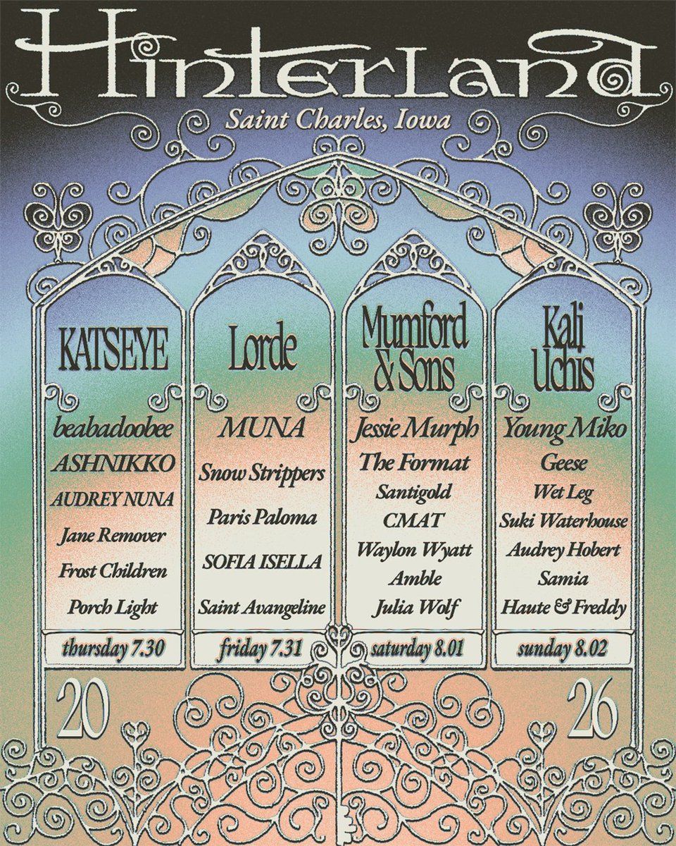 Hinterland Music Festival: Katseye  Beabadoobee  & Ashnikko - Thursday, 29 July | Event in Saint Charles