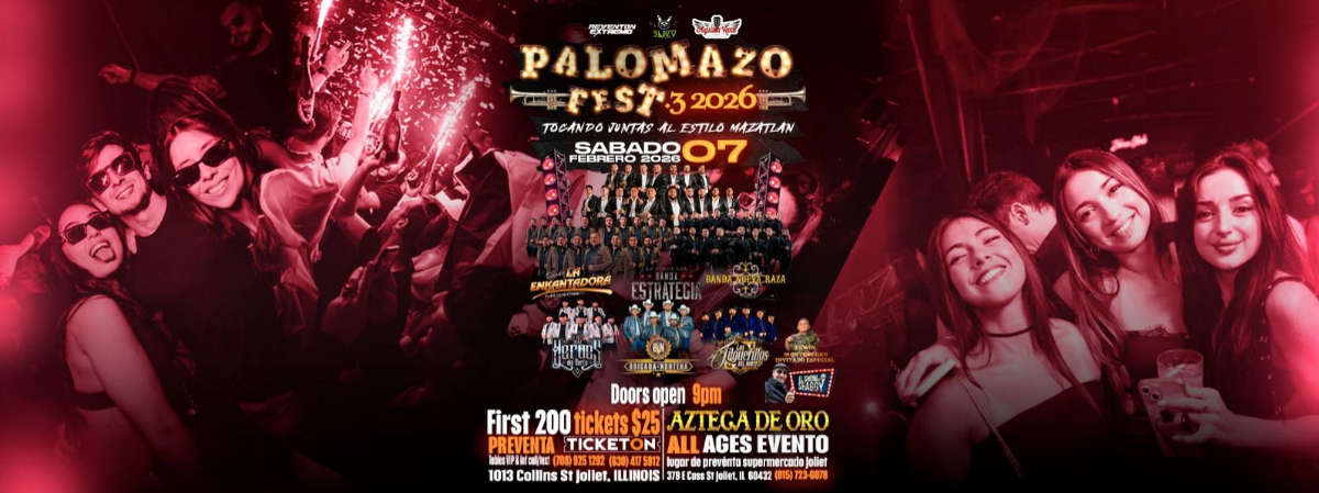 PALOMAZO FEST 3 2026, 7 February | Event in Joliet | AllEvents