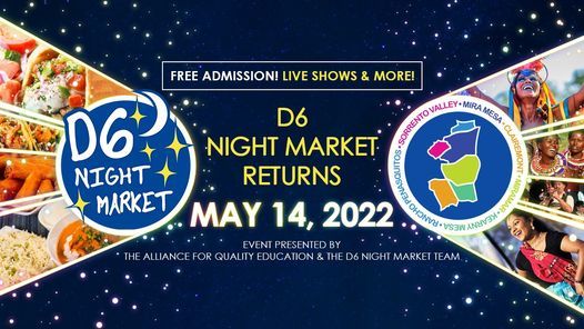 D6 Night Market 2022 Mira Mesa Community Park Del Mar May 14 2022 Allevents In Del Mar Fair Concert 2022