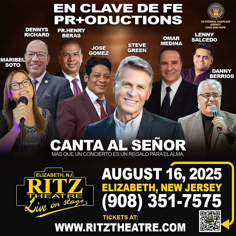 Canta Al Senor at Ritz Theatre - NJ, 16 August | Event in Elizabeth | AllEvents