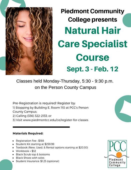 New Date Natural Hair Care Specialist Course Begins At Piedmont