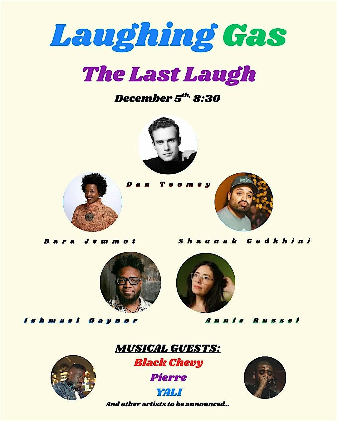 Laughing Gas | Music & Comedy, 5 December | Event in Brooklyn | AllEvents