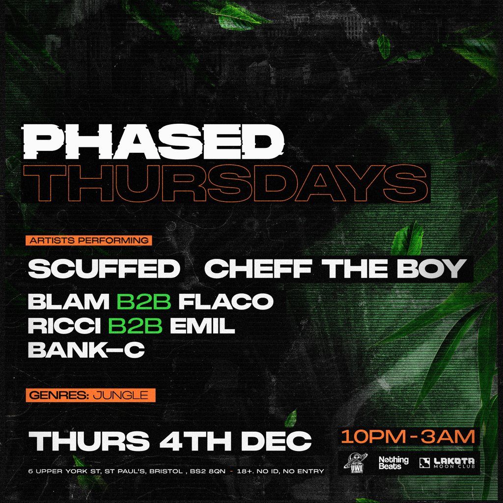 Phased, 4 December | Event in Bristol | AllEvents