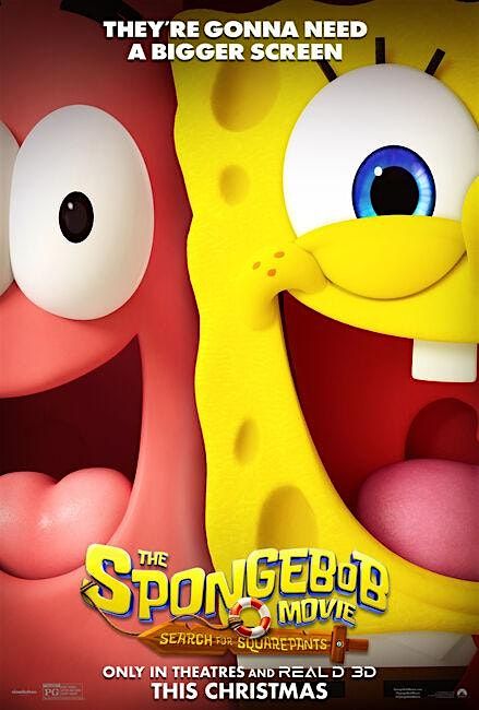 Free Screening: THE SPONGEBOB MOVIE: SEARCH FOR SQUAREPANTS, 13 December | Event in Cherry Hill Township | AllEvents