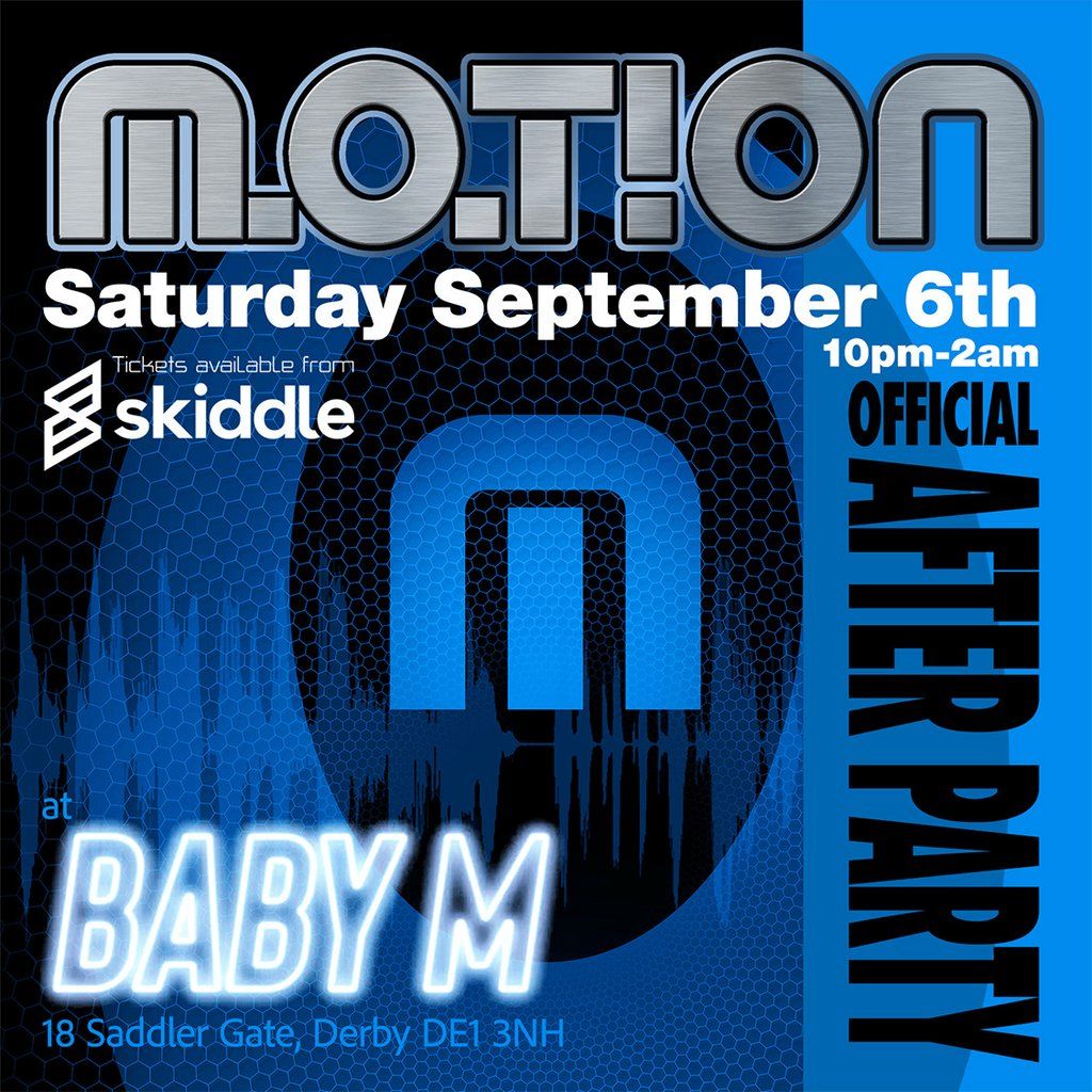 Motion - The Official After Party, 6 September | Event in Derby | AllEvents