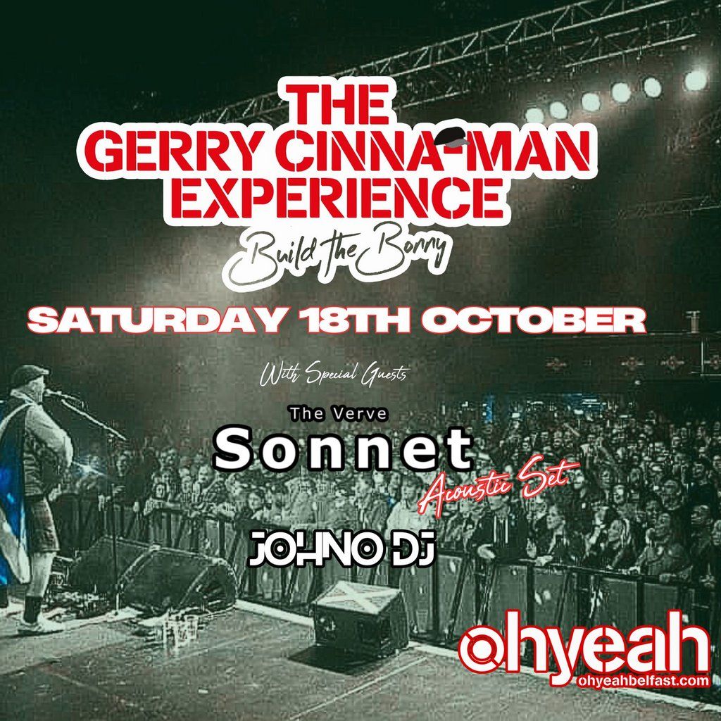 The Gerry Cinna-Man Experience, 18 October | Event in Belfast | AllEvents