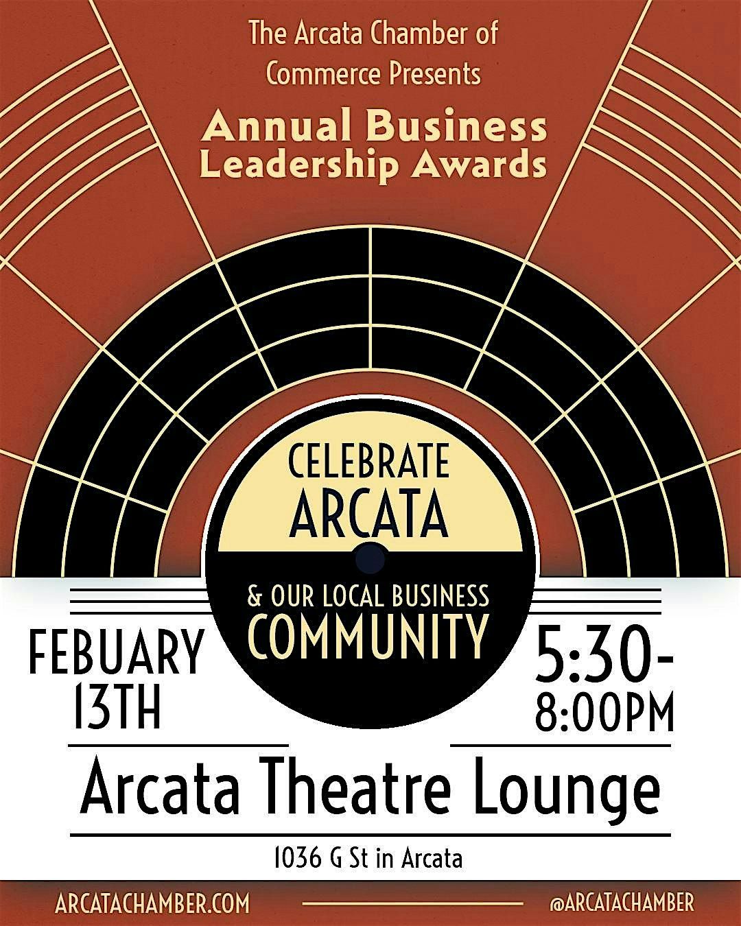 Arcata Chamber of Commerce Business Leadership Awards Celebration, 13 February | Event in Arcata | AllEvents