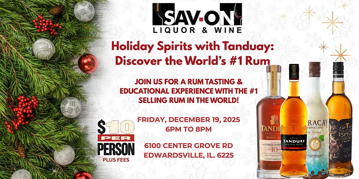 Holiday Spirits with Tanduay Rum, 19 December | Event in Edwardsville | AllEvents