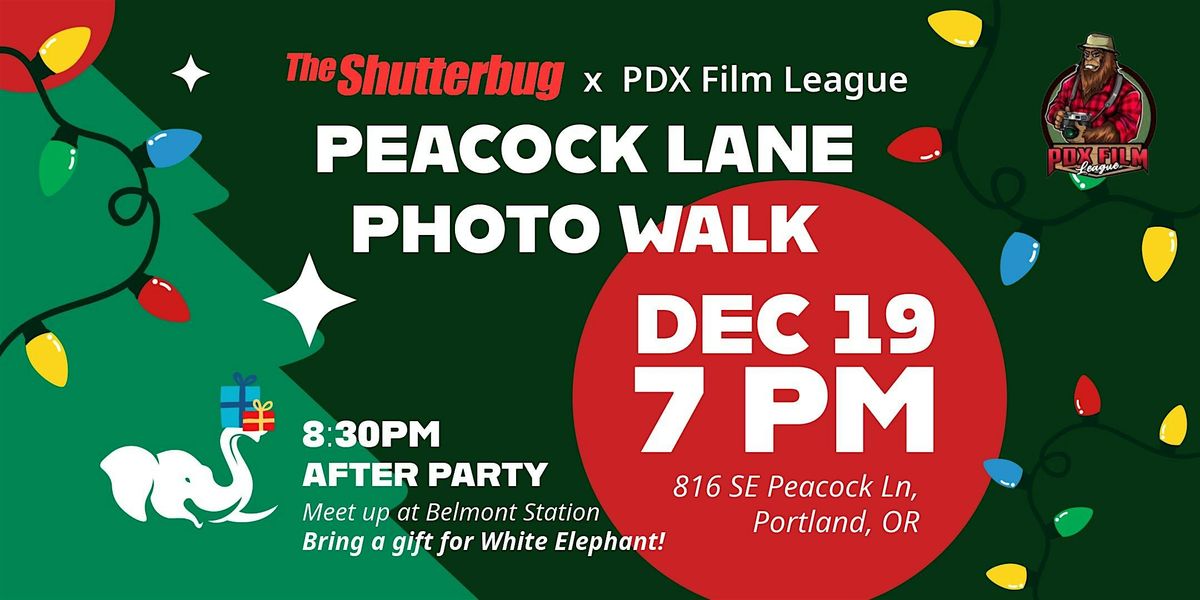 Peacock Lane Photo Walk with PDX Film League & Shutterbug, 19 December | Event in Portland | AllEvents
